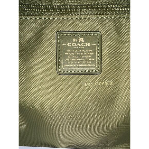 COACH SWAGGER Satchel Colorblock Leather Blue/Tan 36154 $550 - Picture 7 of 9